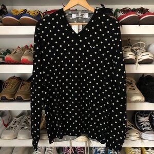 COMME des Garçons PLAY Polka Dot Wool Sweater